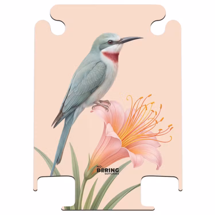 CaseSwap™ - Vogel - Bloem - Natuur - Roze — 1