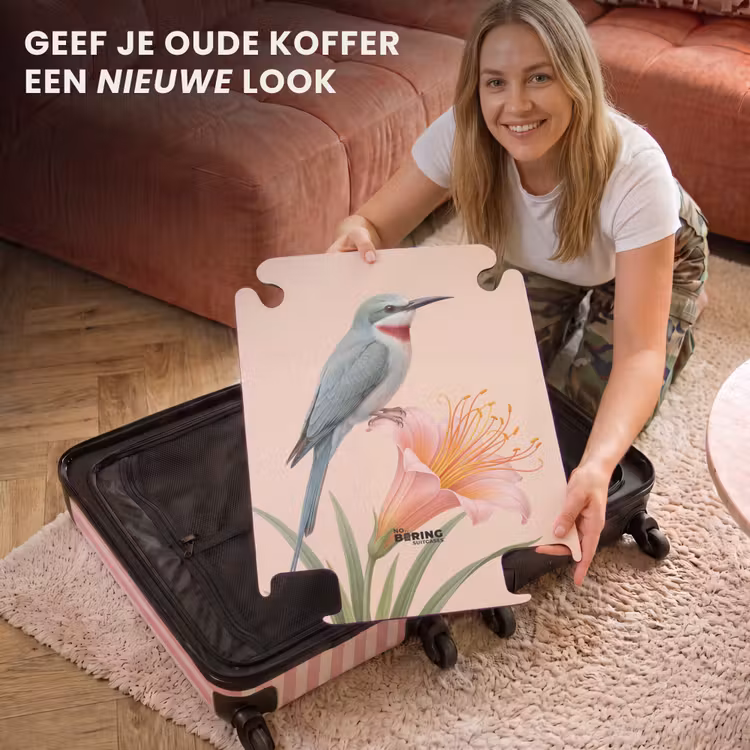 CaseSwap™ - Vogel - Bloem - Natuur - Roze — 3
