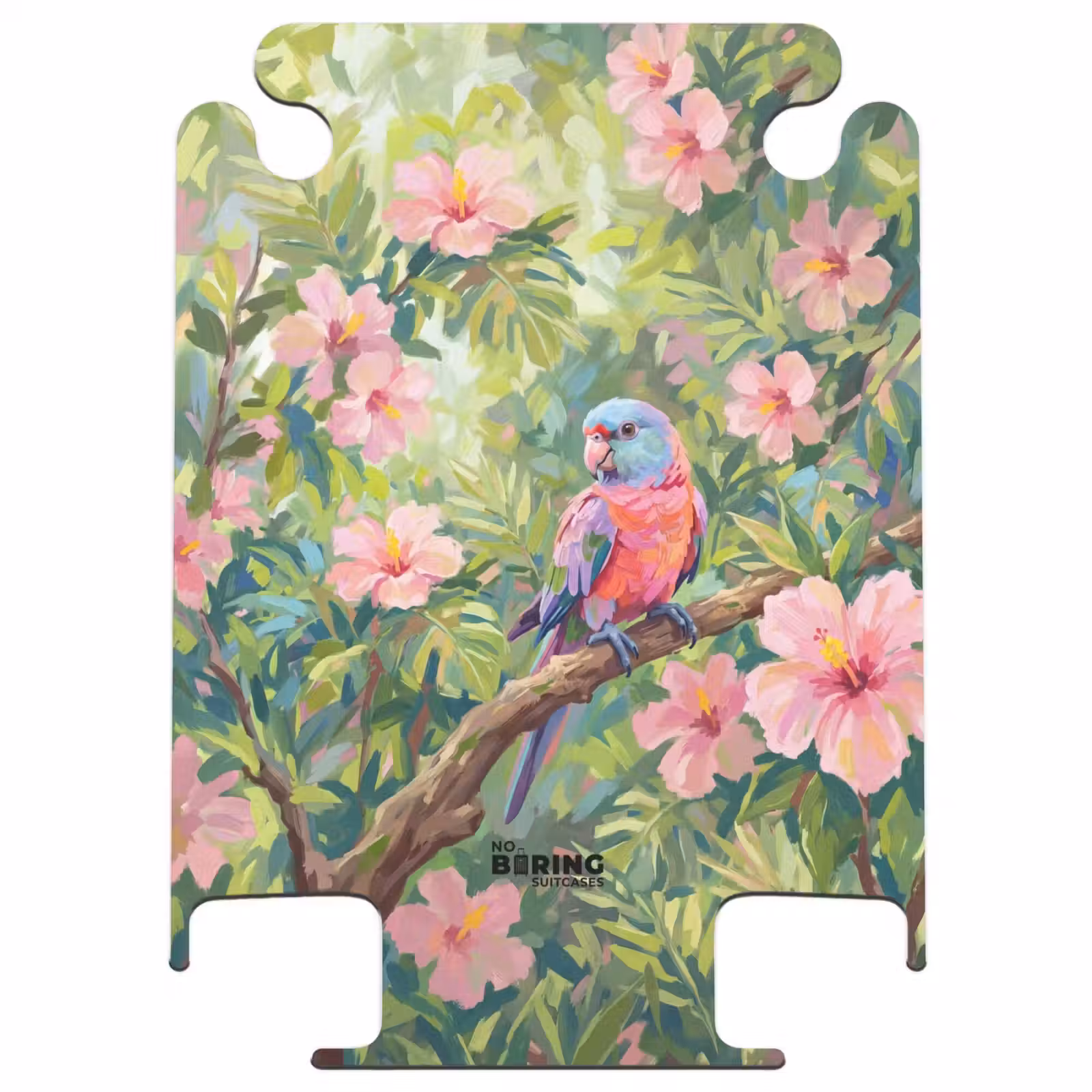 CaseSwap™ - Papagaai - Hibiscusbloemen - Kleurrijk — 1