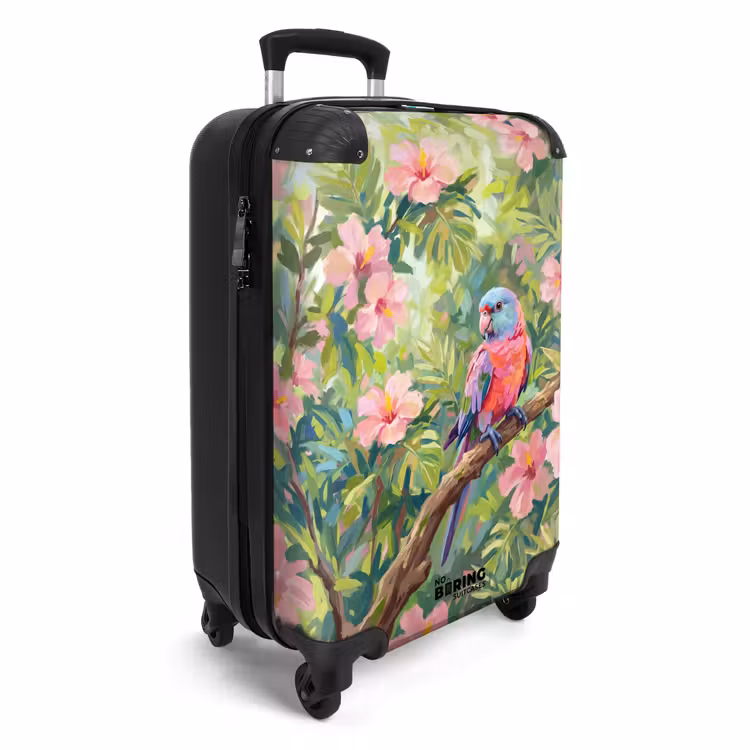 CaseSwap™ - Papagaai - Hibiscusbloemen - Kleurrijk — 2