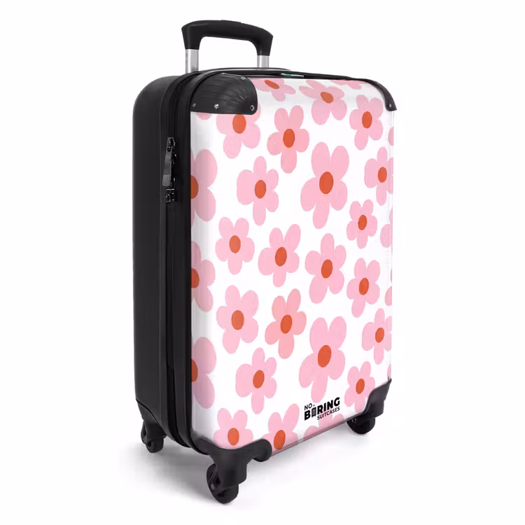 CaseSwap™ - Bloemen - Patroon - Modern - Roze - Wit — 2