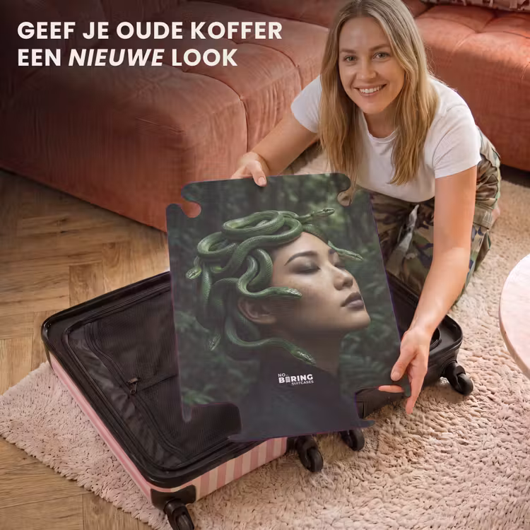 CaseSwap™ - Vrouw - Slang - Natuur - Mystiek - Groen — 3