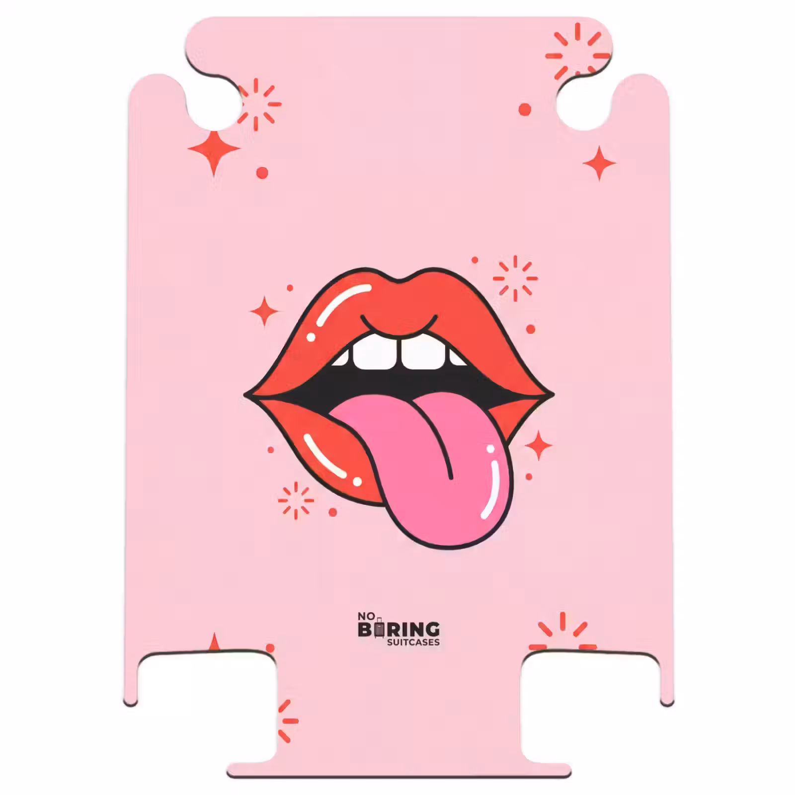 CaseSwap™ - Lippen - Tong - Pop-art - Kleurrijk - Roze — 1