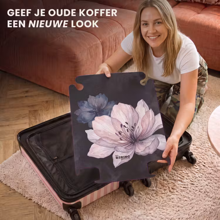CaseSwap™ - Bloemen - Aquarel - Modern - Roze - Donker — 3