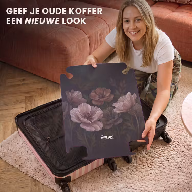 CaseSwap™ - Bloemen - Natuur - Roze - Donker - Modern — 3