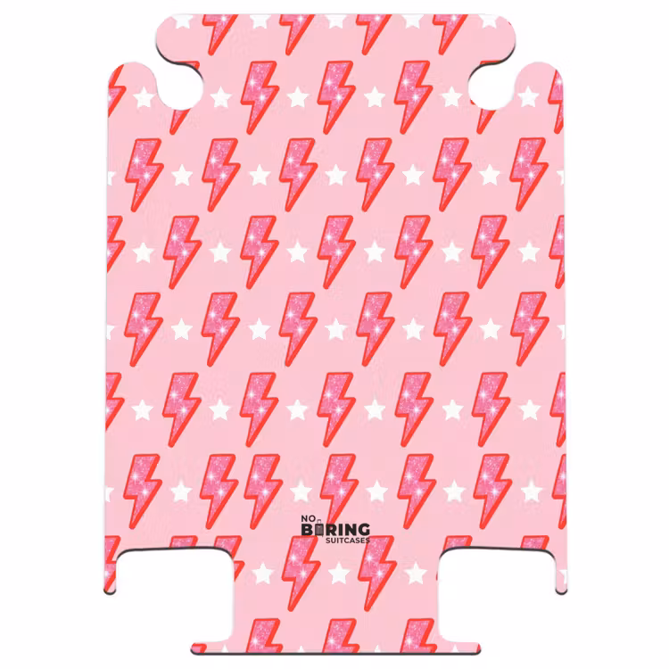 CaseSwap™ - Patroon - Bliksem - Ster - Glitter - Roze — 1
