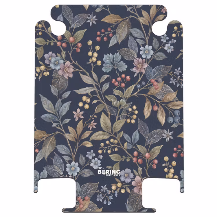 CaseSwap™ - Bloemen - Bladeren - Patroon - Botanisch - Donkerblauw — 1
