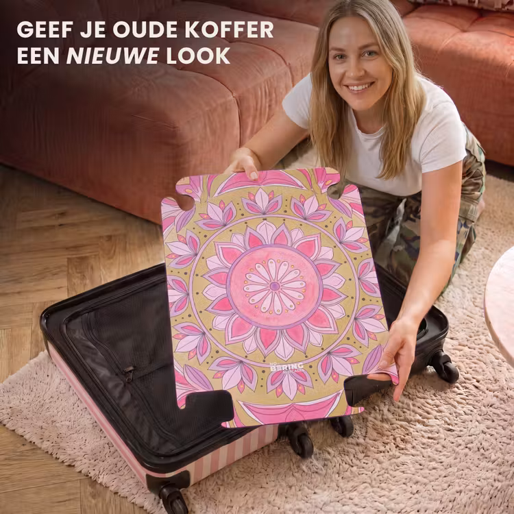 CaseSwap™ - Mandala - Patroon - Kunst - Aquarel - Roze — 3