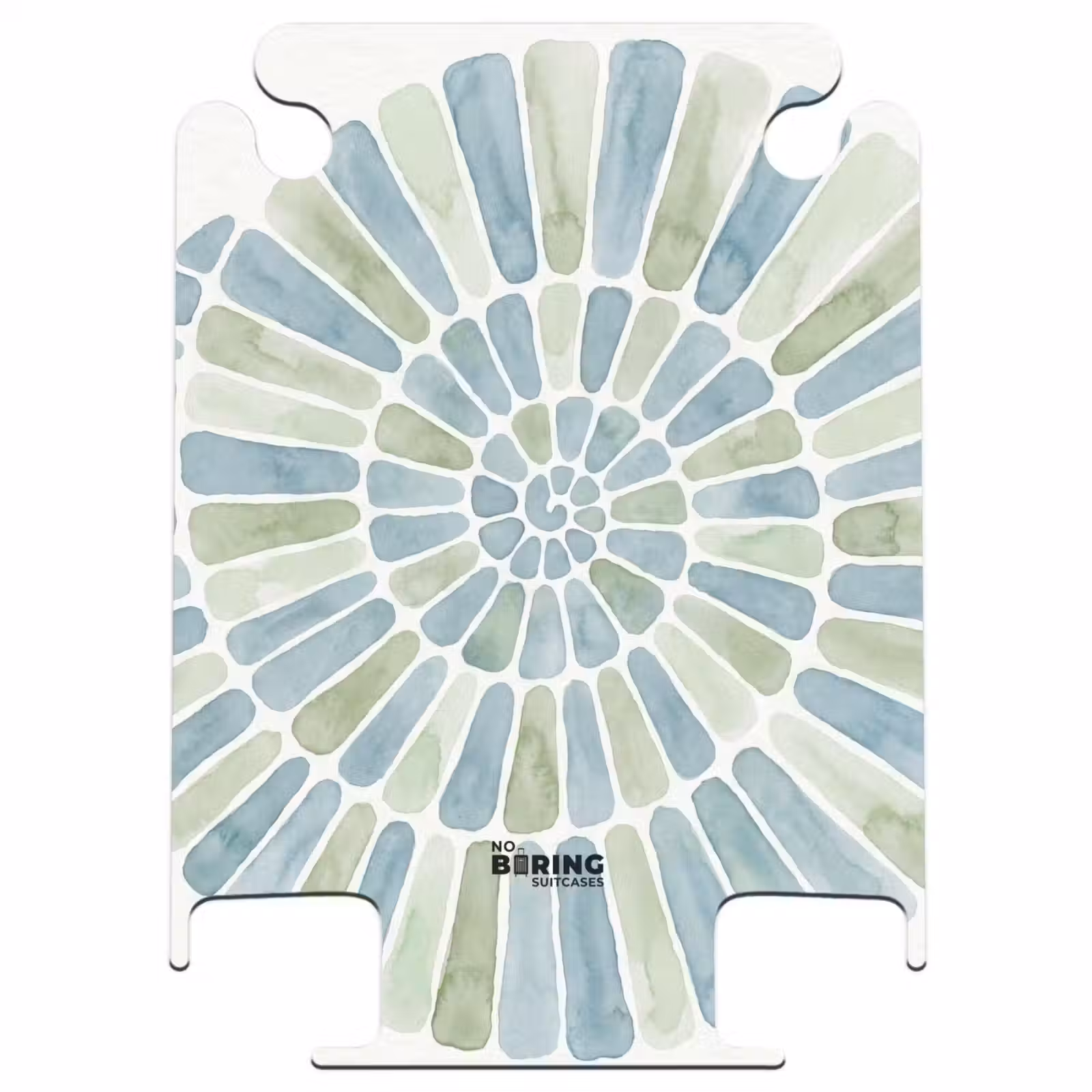 CaseSwap™ - Abstract - Spiraal - Patroon - Modern - Blauw - Groen — 1