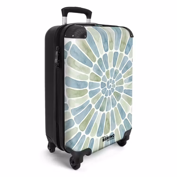 CaseSwap™ - Abstract - Spiraal - Patroon - Modern - Blauw - Groen — 2