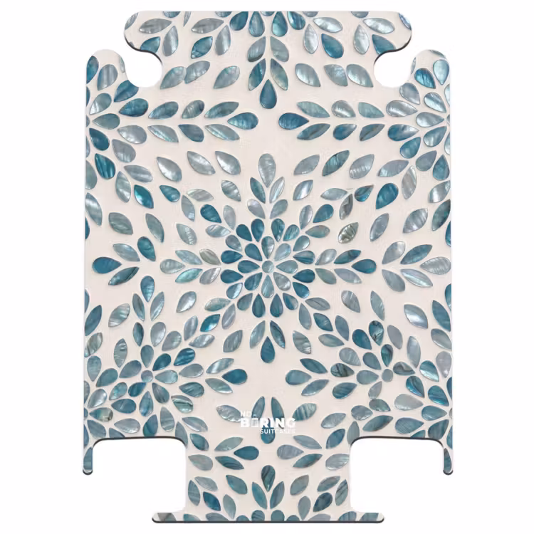 CaseSwap™ - Patroon - Bladeren - Abstract - Modern - Turquoise — 1