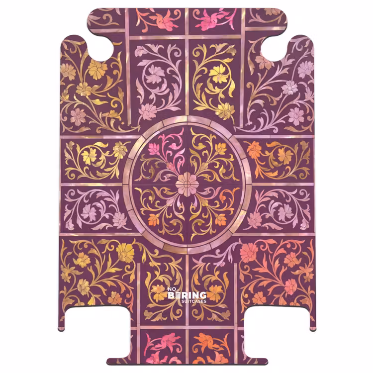 CaseSwap™ - Patroon - Floraal - Oosters - Paars - Goud — 1