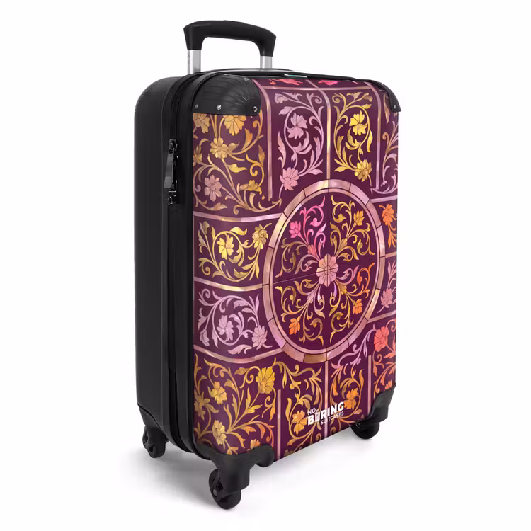 CaseSwap™ - Patroon - Floraal - Oosters - Paars - Goud — 2