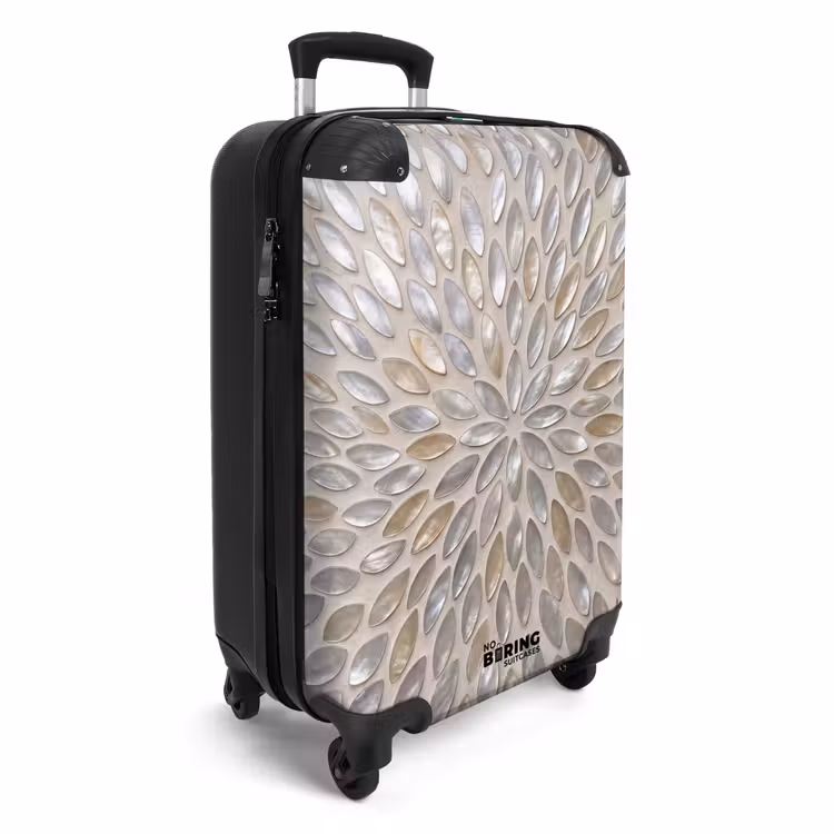 CaseSwap™ - Patroon - Ovaal - Glanzend - Abstract - Beige — 2