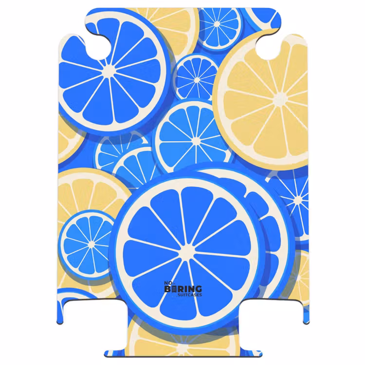 CaseSwap™ - Fruit - Schijven - Patroon - Modern - Blauw - Geel — 1