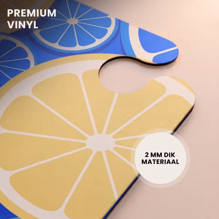 CaseSwap™ - Fruit - Schijven - Patroon - Modern - Blauw - Geel — 6