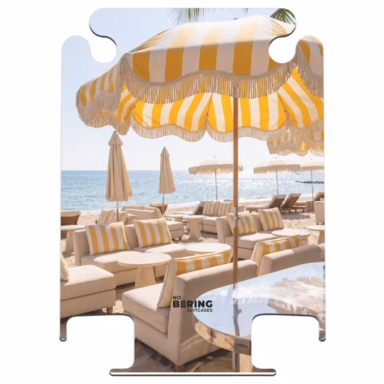 CaseSwap™ - Strand - Ligbedden - Vakantie - Modern - Geel — 1