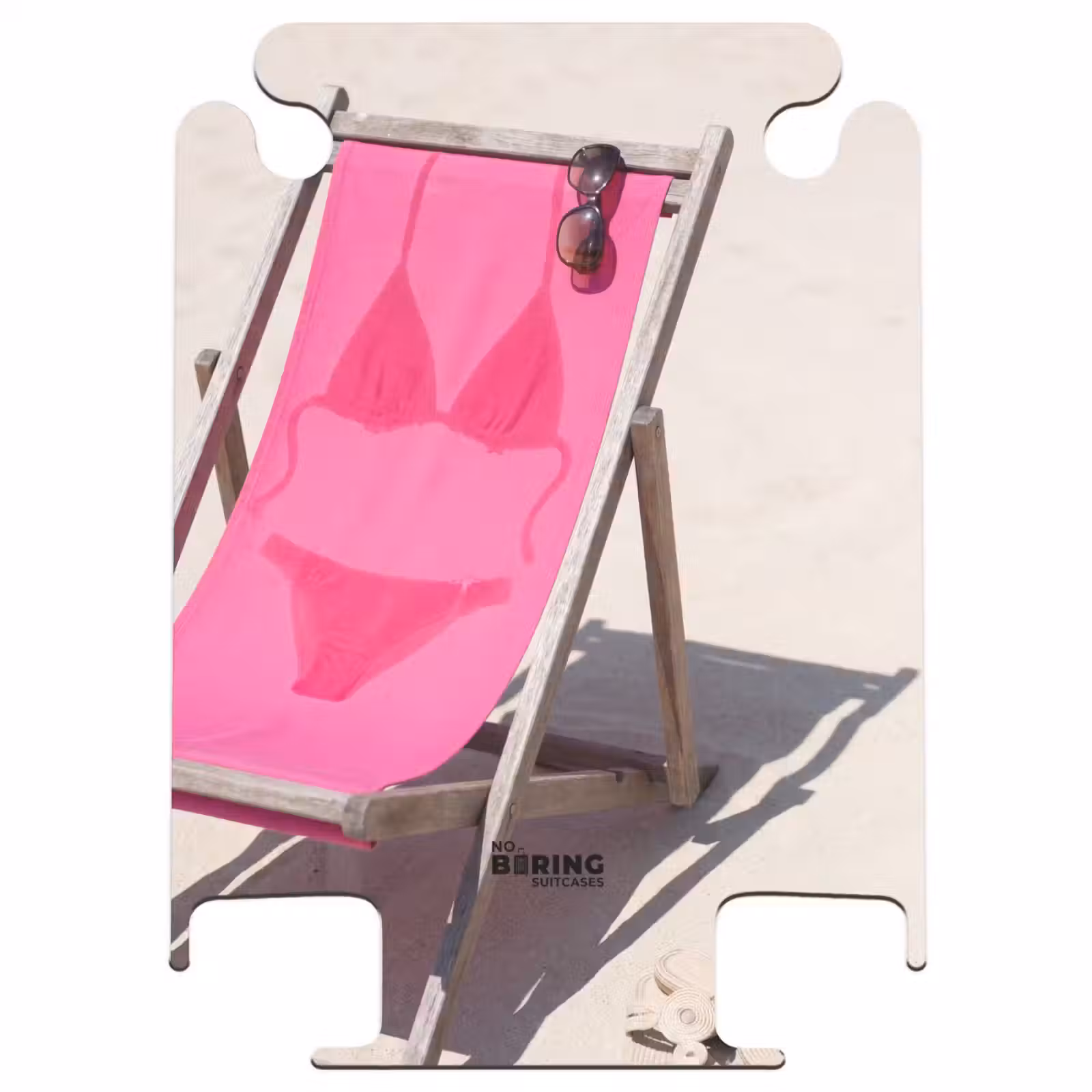 CaseSwap™ - Strand - Ligstoel - Badkleding - Zomer - Roze — 1