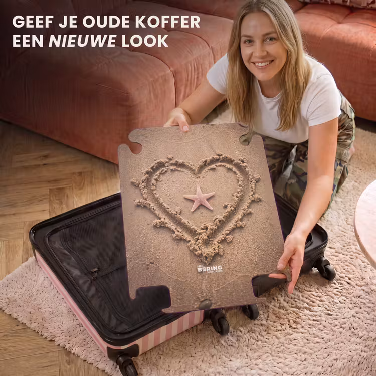 CaseSwap™ - Dieren - Hart - Strand - Zand - Roze — 3