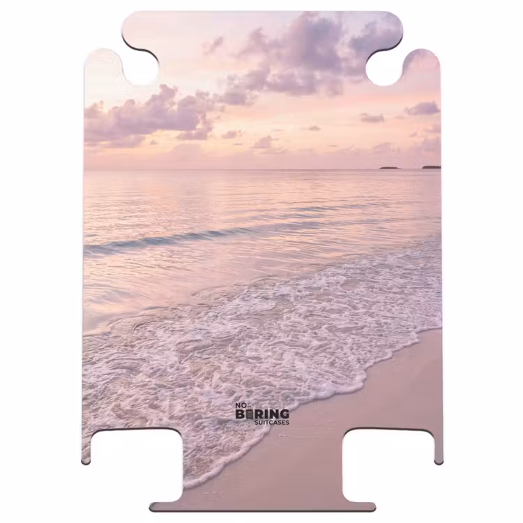 CaseSwap™ - Strand - Zonsondergang - Natuur - Minimalistisch - Roze — 1