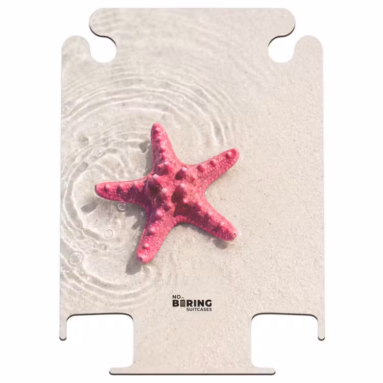 CaseSwap™ - Zeeleven - Zeester - Strand - Roze - Water — 1
