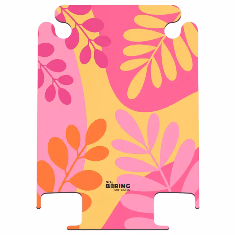 CaseSwap™ - Natuur - Bladeren - Abstract - Roze - Geel — 1