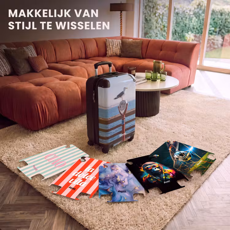 CaseSwap™ - Vogel - Verrekijker - Kust - Zee - Blauw — 5