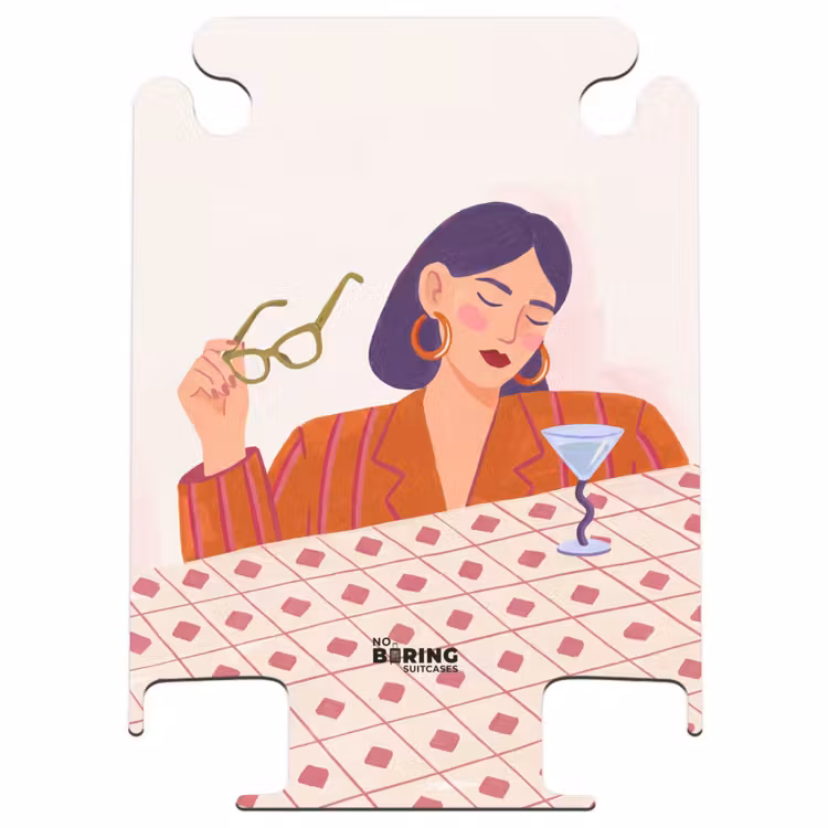 CaseSwap™ - Vrouw - Bril - Cocktail - Illustratie - Modern — 1