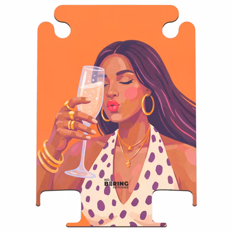 CaseSwap™ - Vrouw - Champagne - Feest - Modern - Oranje — 1