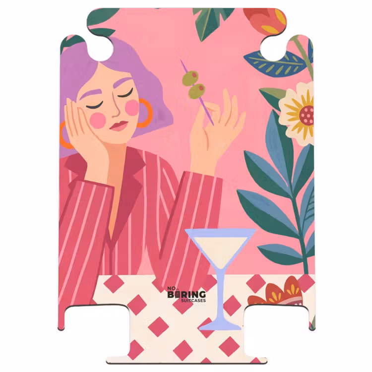 CaseSwap™ - Vrouw - Cocktail - Bloemen - Modern - Roze — 1