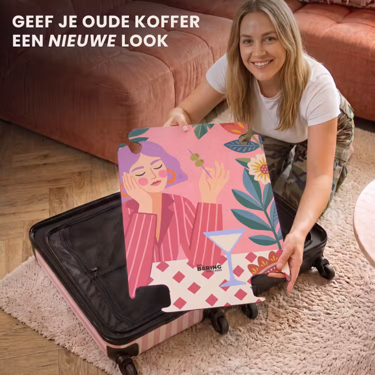 CaseSwap™ - Vrouw - Cocktail - Bloemen - Modern - Roze — 3