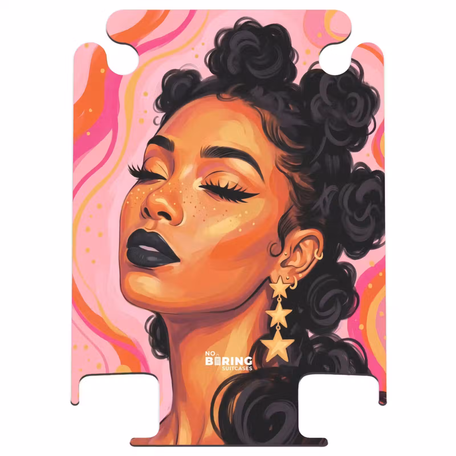 CaseSwap™ - Vrouw - Portret - Abstract - Kleurrijk - Roze — 1