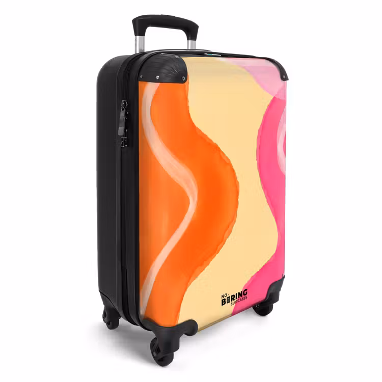 CaseSwap™ - Abstract - Aquarel - Organisch - Oranje - Roze — 2