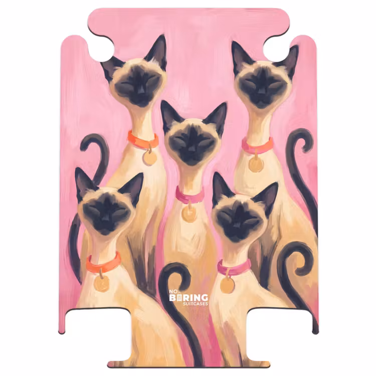 CaseSwap™ - Kat - Groep - Dieren - Modern - Roze — 1