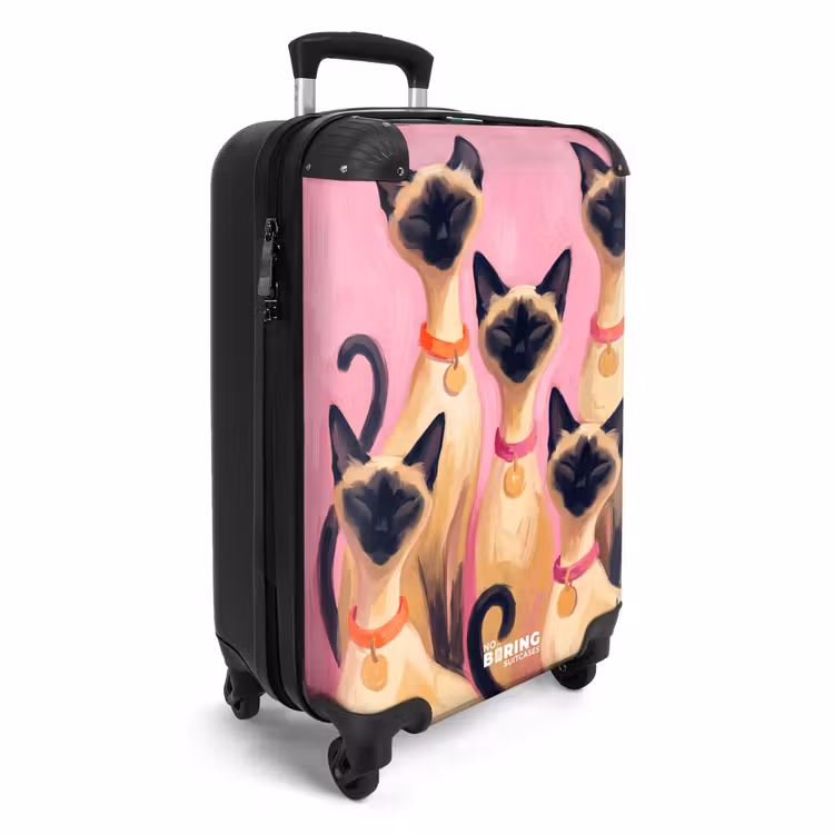 CaseSwap™ - Kat - Groep - Dieren - Modern - Roze — 2