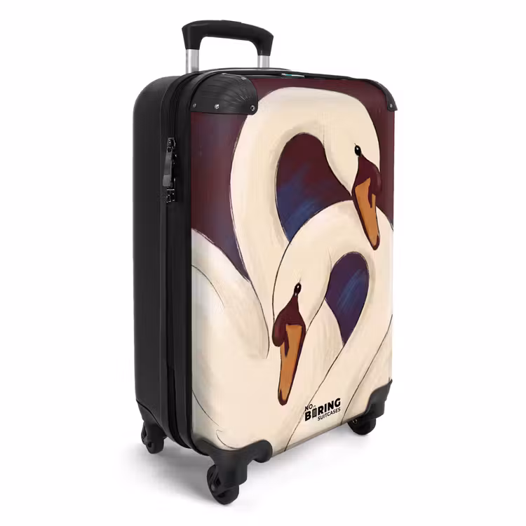 CaseSwap™ - Vogel - Koppel - Liefde - Abstract - Wit — 2