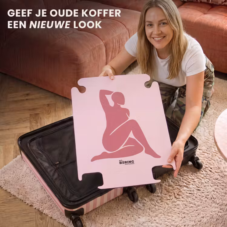 CaseSwap™ - Vrouw - Silhouet - Abstract - Modern - Roze — 3