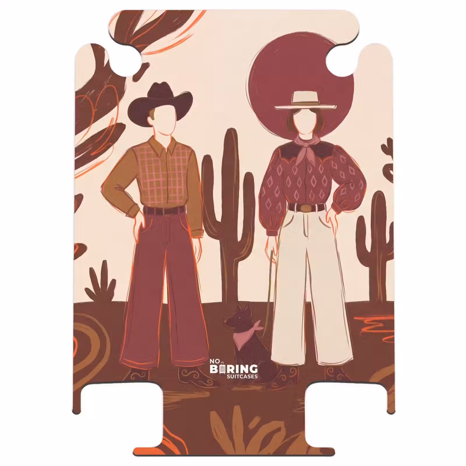CaseSwap™ - Mensen - Cowboykleding - Westerse stijl - Illustratie - Bruin — 1