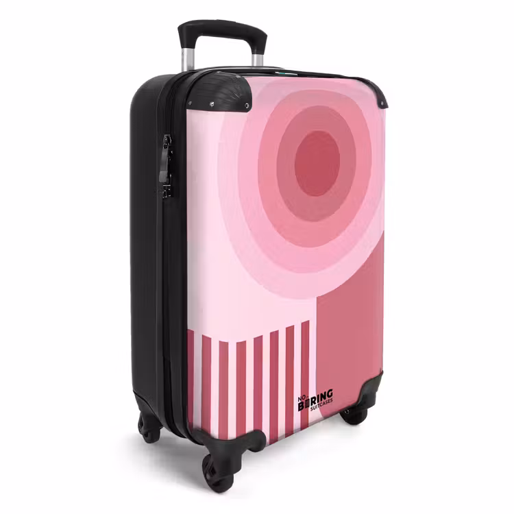 CaseSwap - Abstract - Cirkels - Strepen - Modern - Roze — 2
