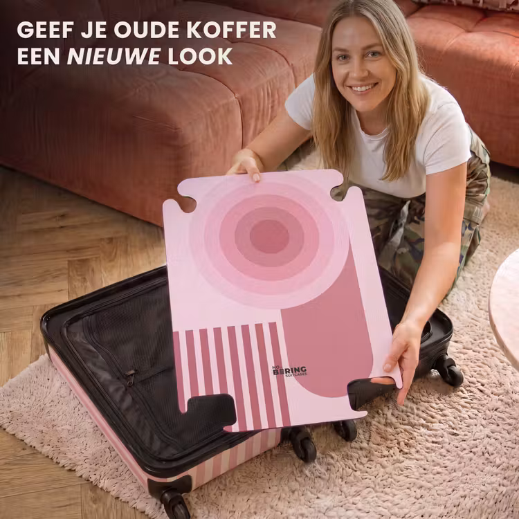 CaseSwap - Abstract - Cirkels - Strepen - Modern - Roze — 3