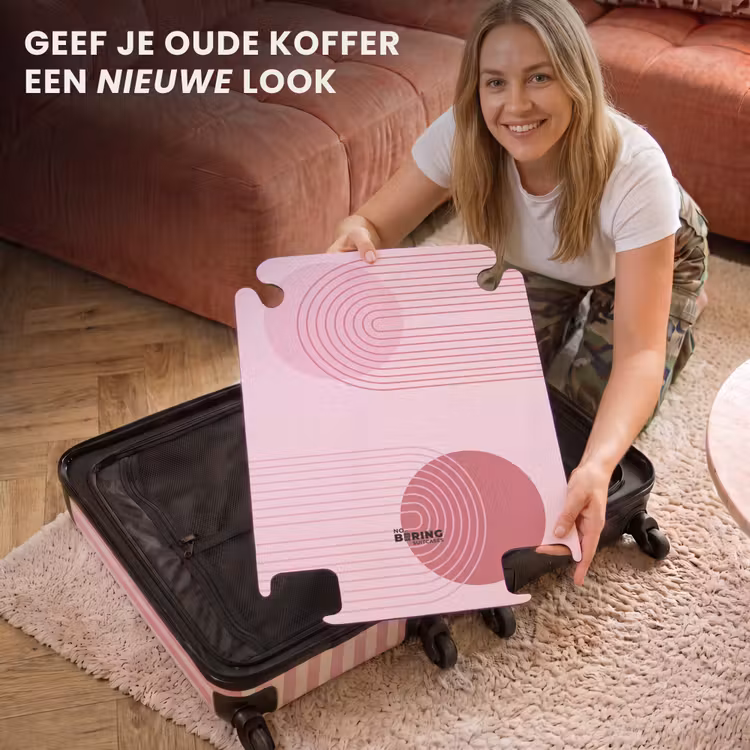 CaseSwap™ - Vormen - Lijnen - Minimalistisch - Roze — 3