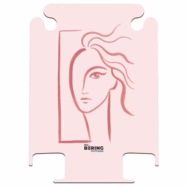 CaseSwap™ - Vrouw - Portret - Abstract - Lijnkunst - Rood — 1