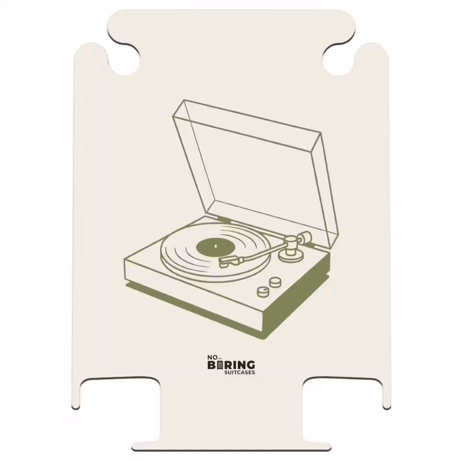 CaseSwap™ - Platenspeler - Vinyl - Muziek - Minimalistisch - Groen — 1