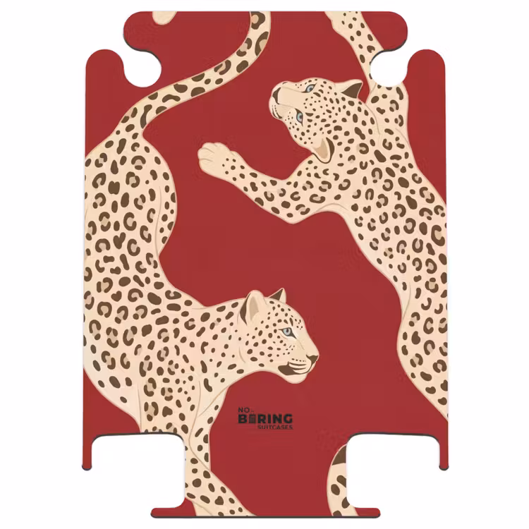 CaseSwap™ - Dieren - Luipaard - Abstract - Rood - Modern — 1