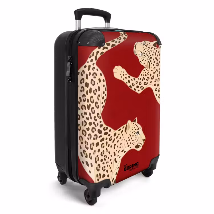 CaseSwap™ - Dieren - Luipaard - Abstract - Rood - Modern — 2