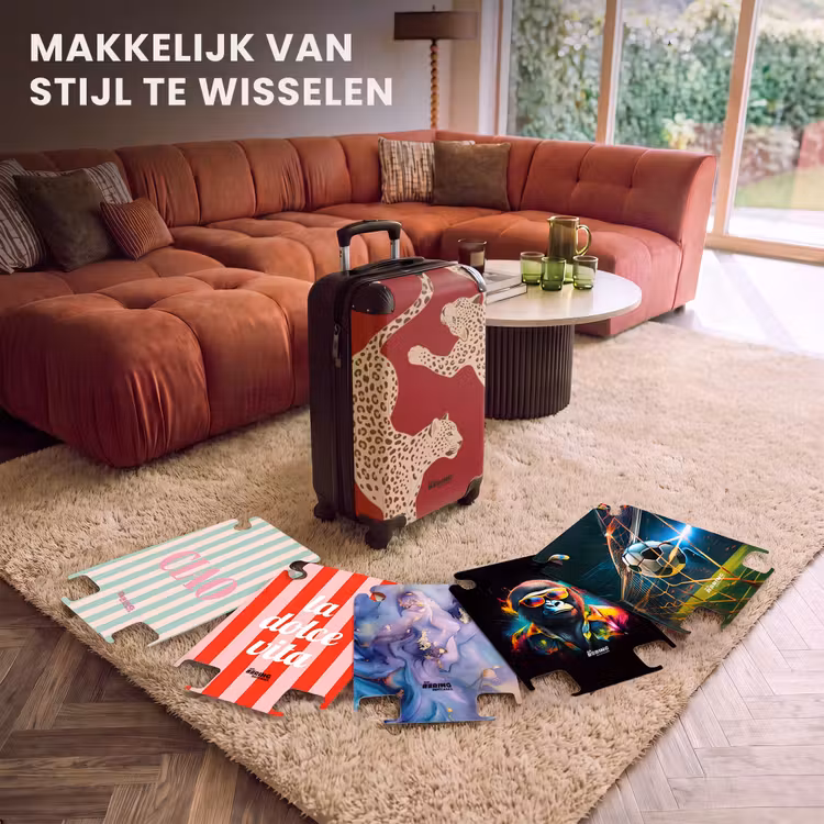 CaseSwap™ - Dieren - Luipaard - Abstract - Rood - Modern — 5