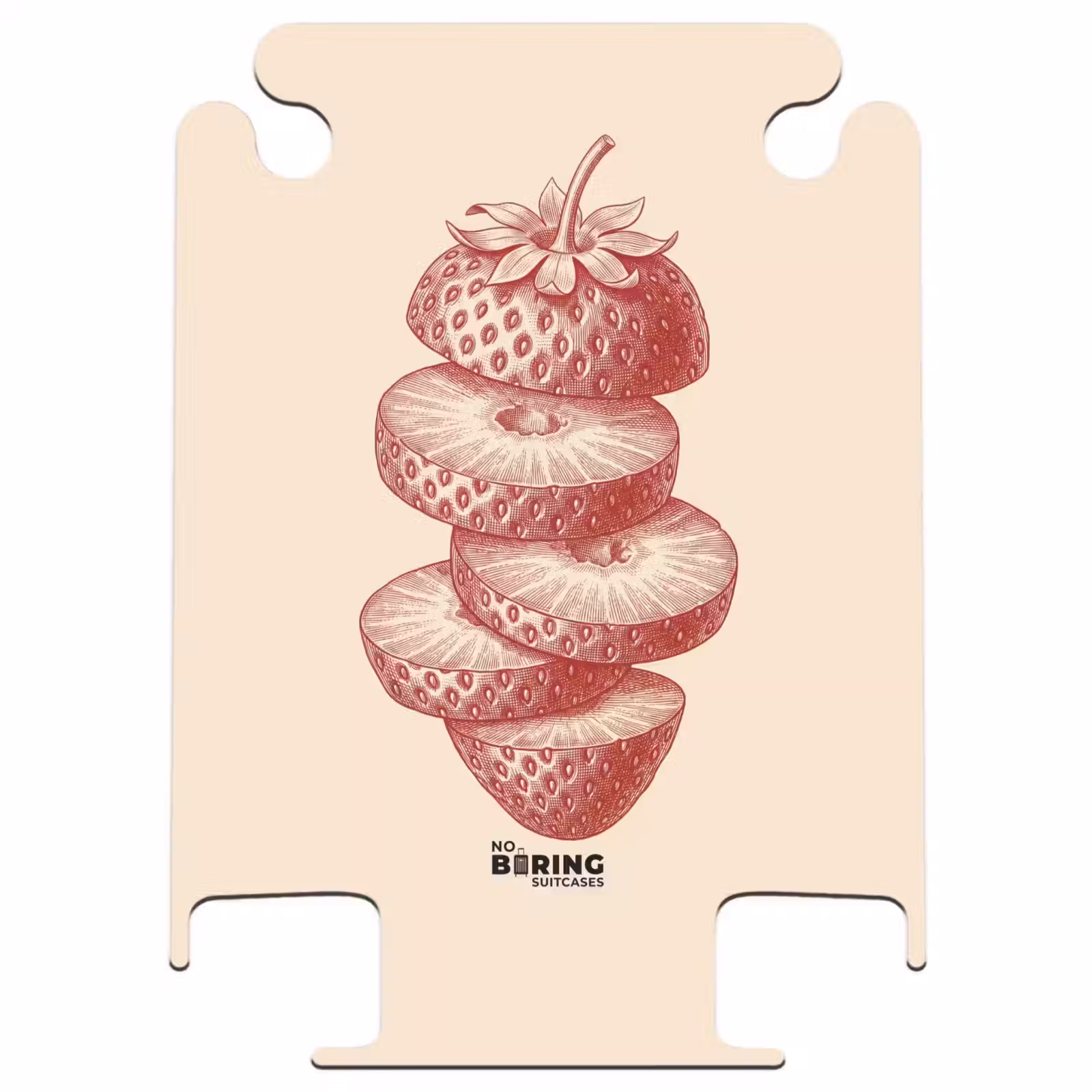 CaseSwap™ - Fruit - Gesneden - Illustratie - Rood - Vintage — 1