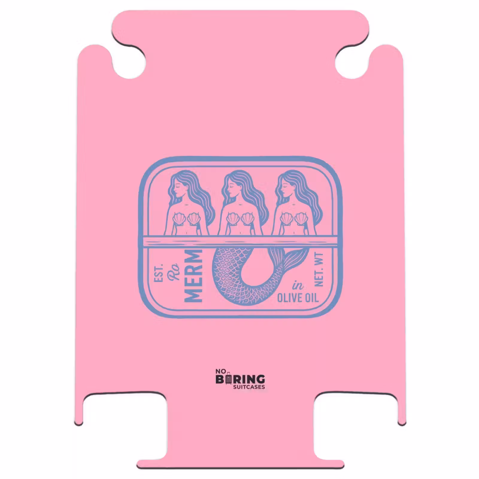 CaseSwap™ - Meermin - Sardineblik - Illustratie - Roze - Retro — 1