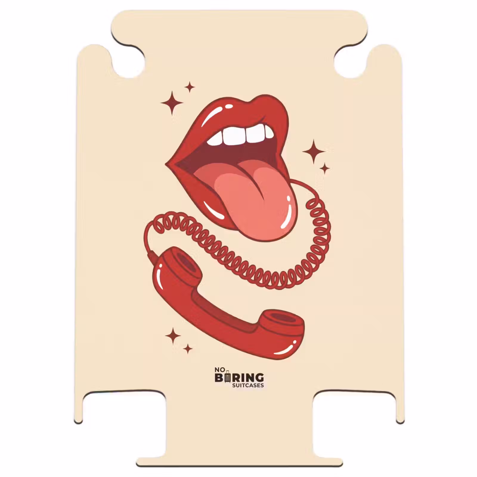 CaseSwap™ - Mond - Telefoon - Popart - Rood - Illustratie — 1