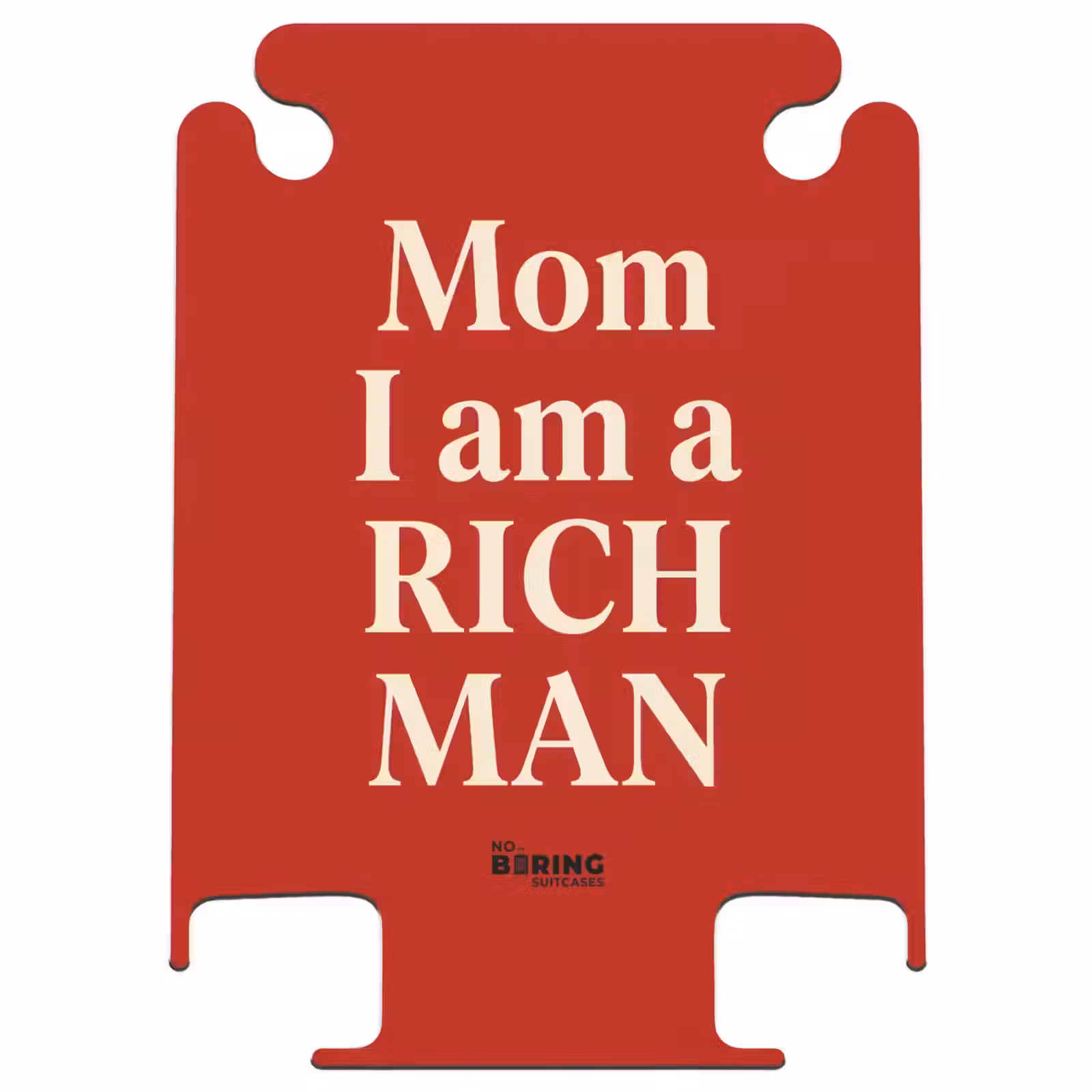 CaseSwap™ - Tekst - Rijkdom - Motivatie - Rood - Modern — 1